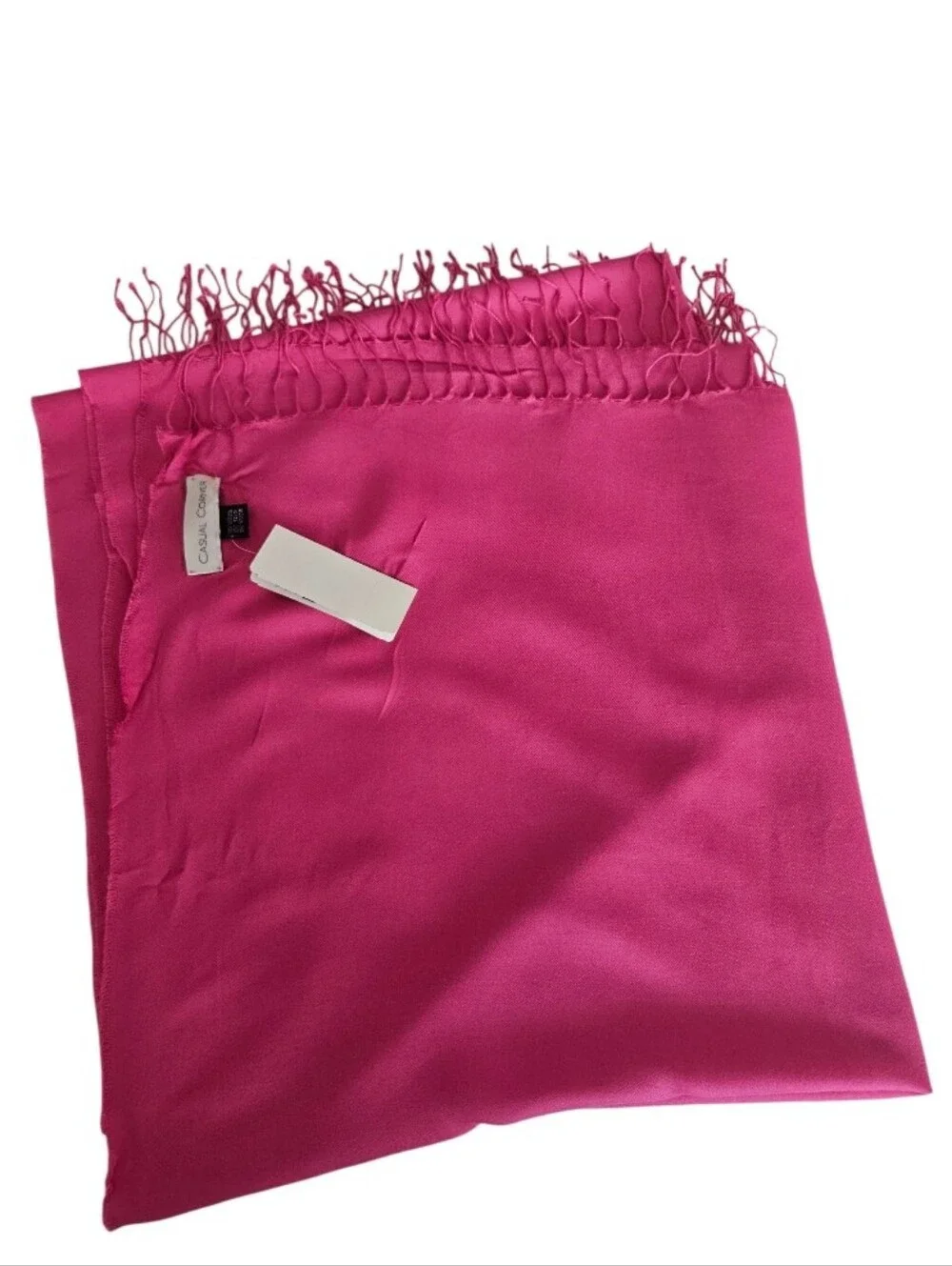 NWT Casual Corner Hot Pink Wrap Scarf